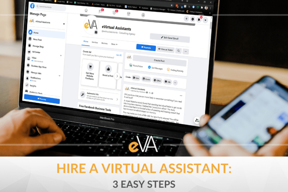 Hire a virtual assistant to be able to focus on your core tasks